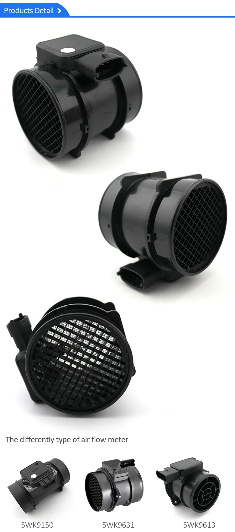 Maf Mass Air Flow Meter For Opel Astra G H Corsa C Omega Vectra B Zafira Saa 5wk9606 Maf Sensor