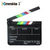 Commlite Acrylic Plastic Dry Erase Director's Film Movie Clapboard Cut Action Scene Clapper Board Slate With Colorful Sticks