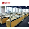 American standard modern l shape office partitions cubicle with aluminum frame(FOH-32HJT)