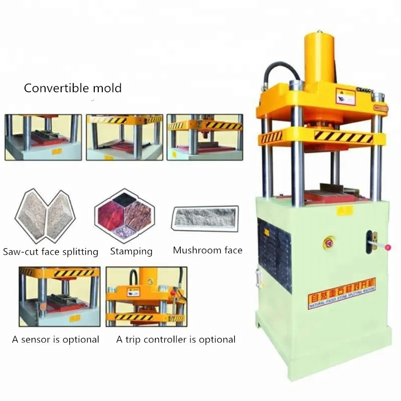 Hydraulic marble granite stone splitting machine tile making machine  for sale