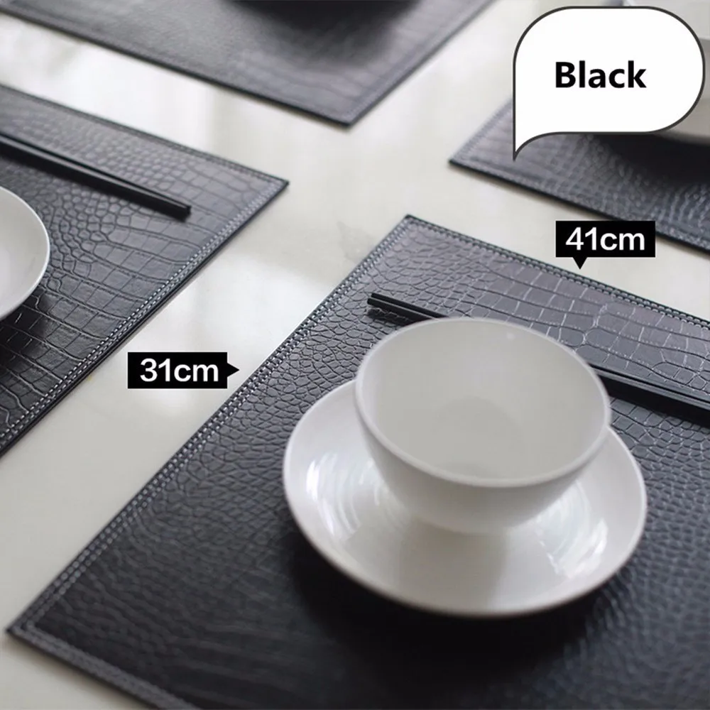 Highend Western Restaurant Leather Foldable Table Mats Placemat Buy