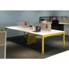 4 person seat steel material fabric partition office workstation modular