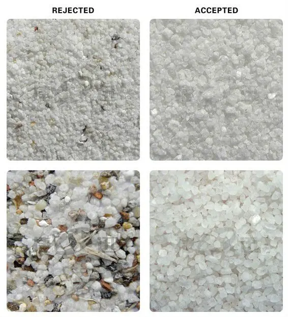 sand sorting result