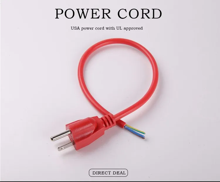 Custom Nema 5-15p Power Cable Ac Power Cord For Us