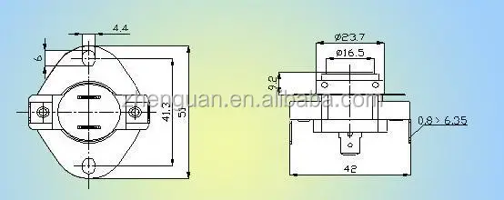 Home Appliance Thermostat Temperature Thermal Switch For Electric