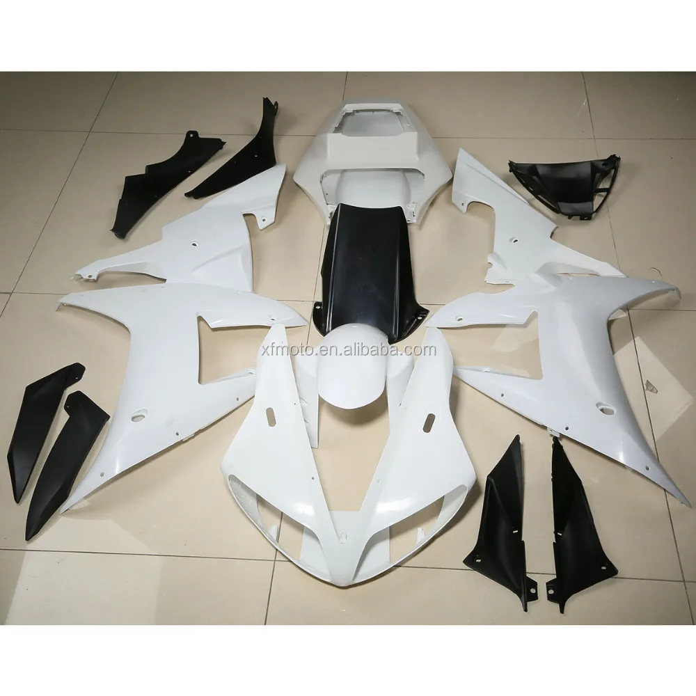 Green-L Unpainted Motorcycle Upper Front Fairing Cowl Nose Fit for Yamaha YZF R1 2000-2001