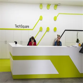 Solid Surface Material Furniture Information Desk Reception