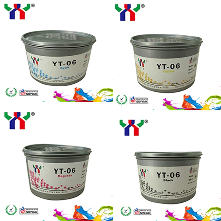 YT-06 Offset Melamine Soy Ink For MELAMINE Foil Paper uv printing ink sheet fed high gloss and dry fast