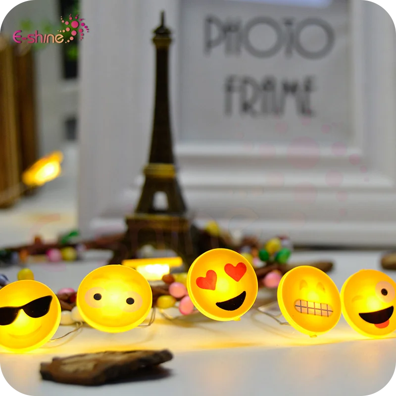 Popular Emoji Led Fairy Light For Indoor/outdoor Copper Wire String Light Decoration Buy