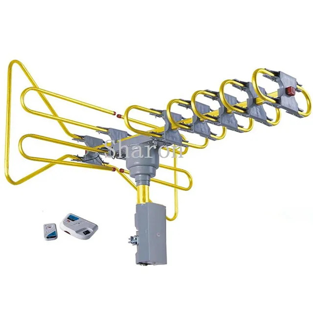 Tv Remote Controlled Rotating Antenna Dt808c Amplified Tv Antenna For