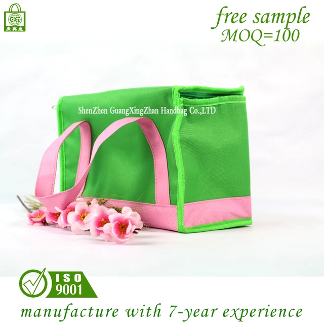 Hottest Promotional oxford custom cans thermal frozen insulated food cooler adult lunch bag