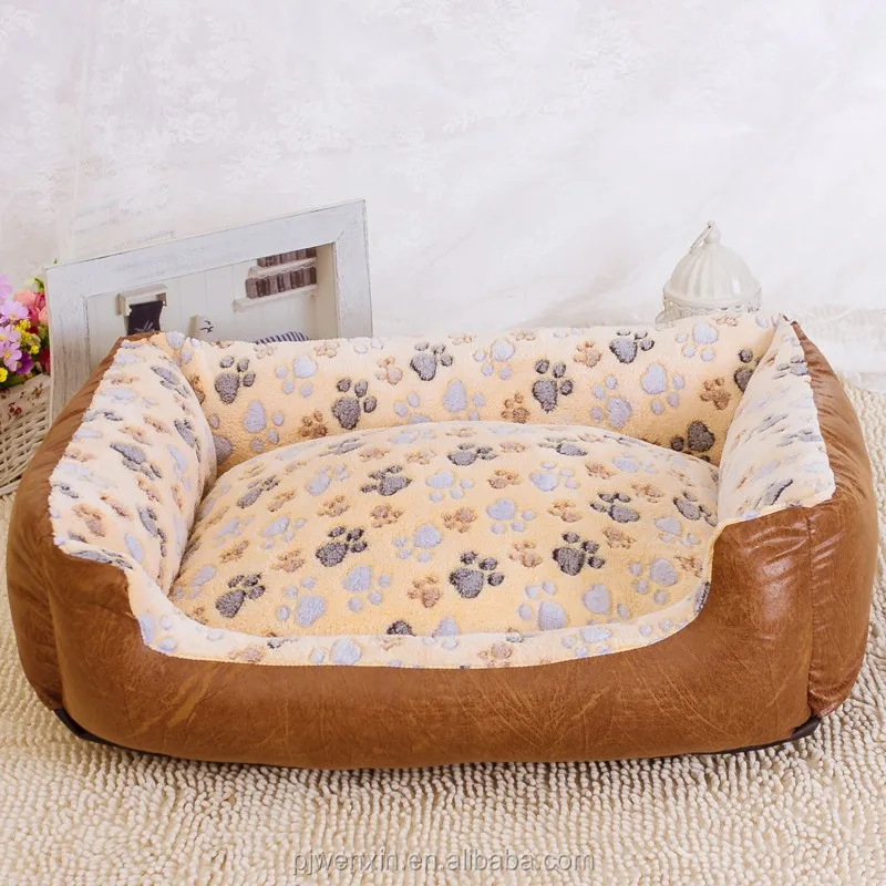 Cute Strawberry Fruit Design Convertible Kitten Dog Bed Short Plush