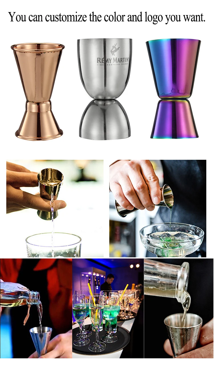 Hammered Doublesided Jigger Shot Glass Perfect For Cocktails,Whiskey