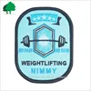 Direct factory custom high quality cheap full embroidery weight lift patch