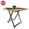 Modern Multi function Portable fold-able Table Camping Outdoor Wooden Table