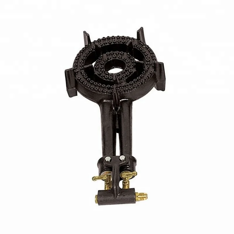 Boiling Camping Large Lpg Cooker Stove Cast Iron 2 Ring Gas Burner