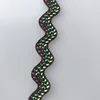 Dye to match logo design Zigzag braided cotton rope for garment