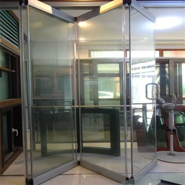 Porta scorrevole in vetro senza telaio pieghevole, senza cornice ...