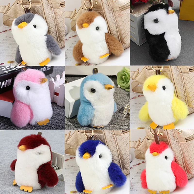 penguin plush keychain