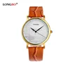 LONGBO 80035 Lover Watch Casual Leather Strap Quartz Analog Elegant Thin High Quality Watch