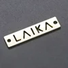 New Design Hot sale Custom brand logo clothing jeans patch metal labels and tags for handbags