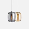 Nordic post modern small LED bedside chandelier pendant light glass lamp shade for restaurant bedroom study