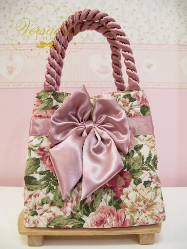Bolso del patrón de flor 100% hecho a mano