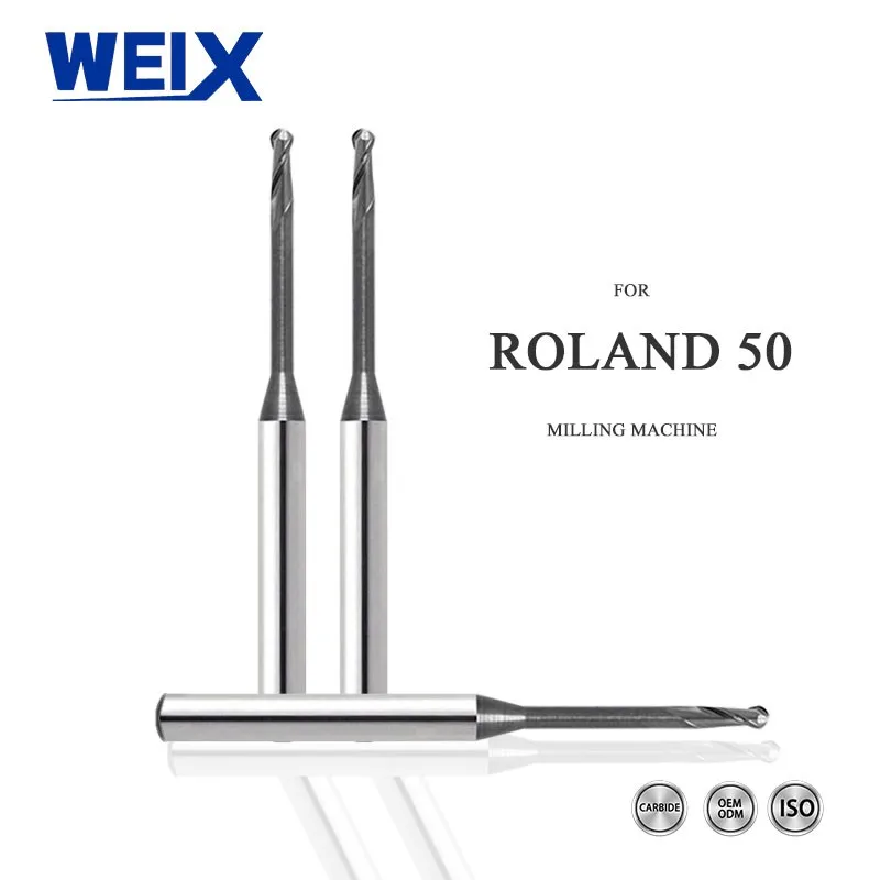 Roland 1mm Extended Reach Dental Bur – Milling Zirconia, Made In USA, RL10MMER