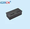 New Design multi function power desk socket/two element design tabletop socket/cable cubby with brush and US power