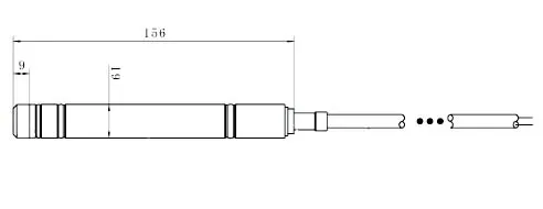 Waterproof Water and Fuel Level Sensor 4-20mA 0-5V 10V output