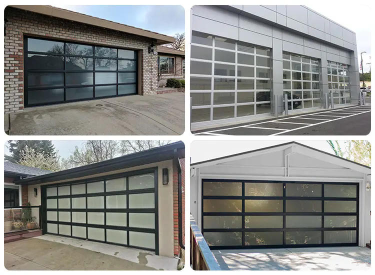 Full View Folding 8x7 Clear Glass Garage Doors Prices Buy Folding