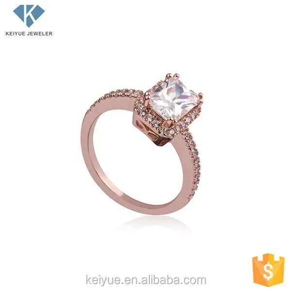 Sterns Wedding Gold Plated Silver 925 Rings Catalogue Pave Zircon Stone