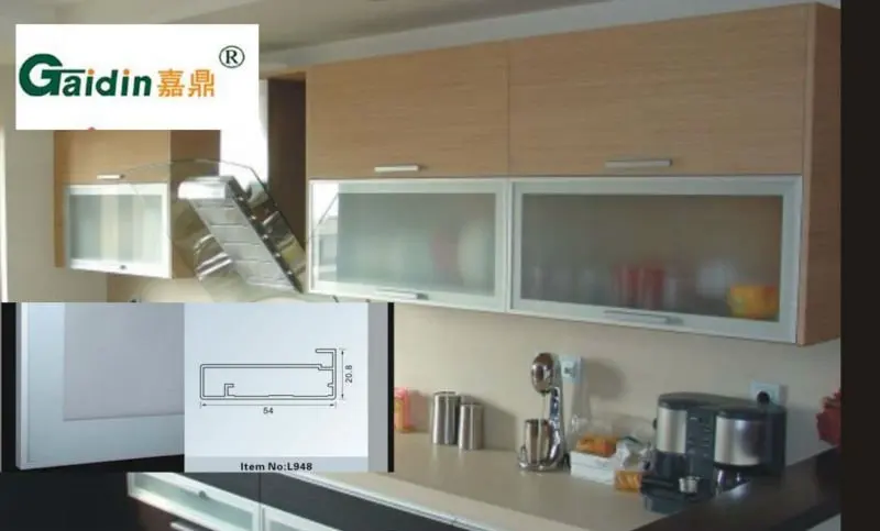 Aluminium Kitchen Cabinet Flush Tempered Glass Doors And Windows