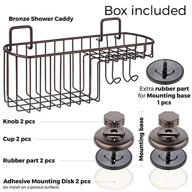 2023 Amazon Bestseller Bathroom Stainless Steel Suction Cup Shower