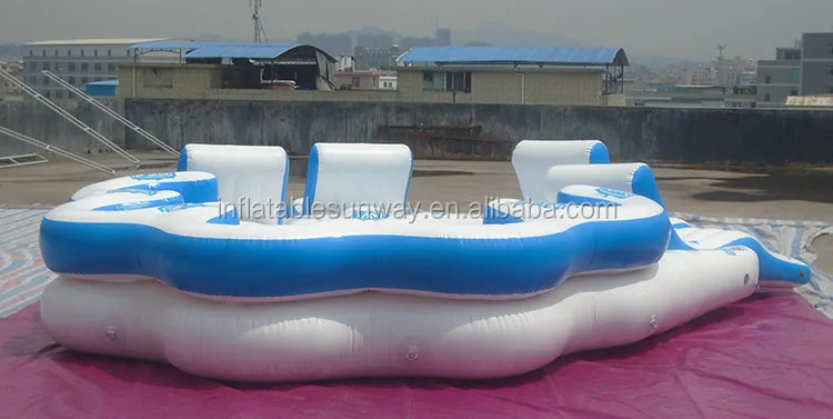 2016 Giant 10 Person Inflatable Water Raft Pool Tropical Tahiti Ocean ...