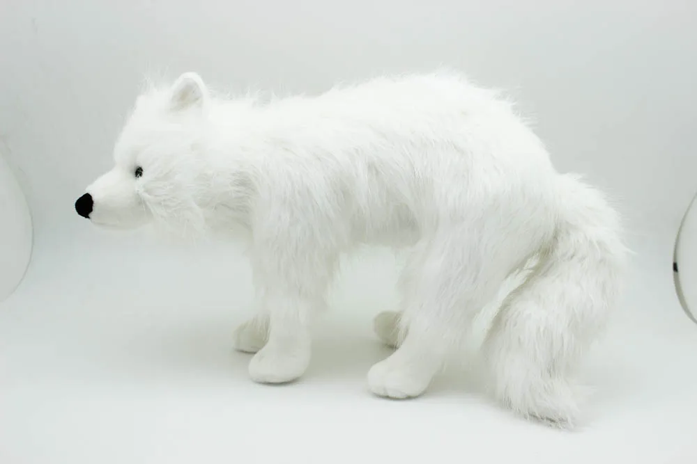white wolf plush