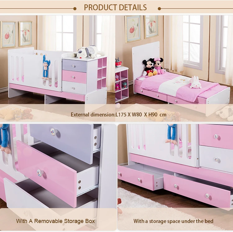 cots with storage drawers