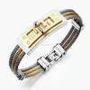 new product import from China men jewelry 316L stainless steel barbed wire cuff cable bangle