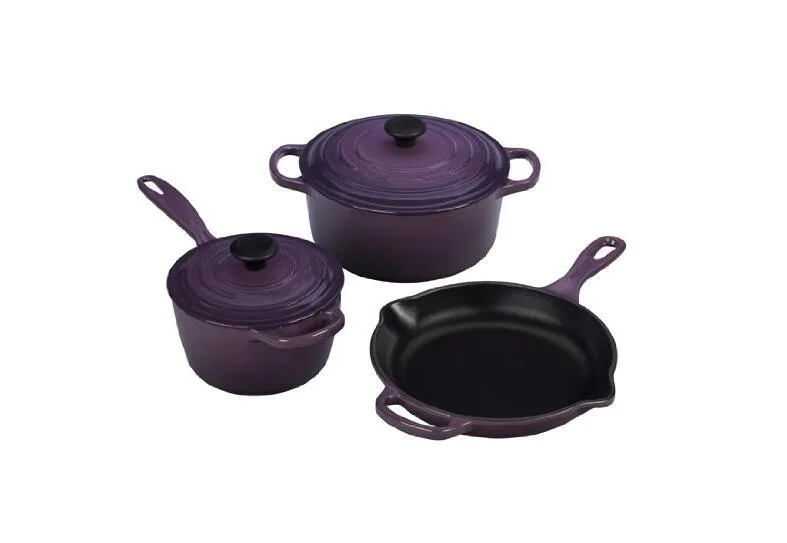 3 Pieces Enameled Cast Iron Parini Cookware Set Buy 3 Pieces Enameled