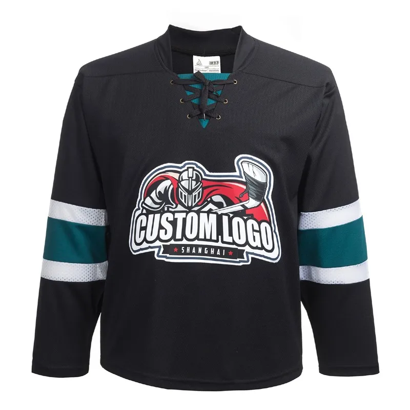 100 Polyester Embroidery San Jose Sharks Ice Hockey Jersey Buy