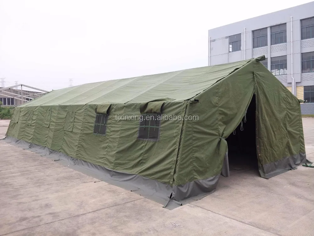 Army Green Polyester Canvas Waterproof Large Military Tent - Buy Tent ...