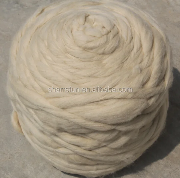 Combed And Worsted Chinese Sheep Wool Tops White 19.5mic/44mm - Buy ...