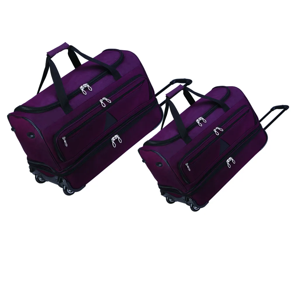 expandable wheeled oversized travel duffel luggage bag