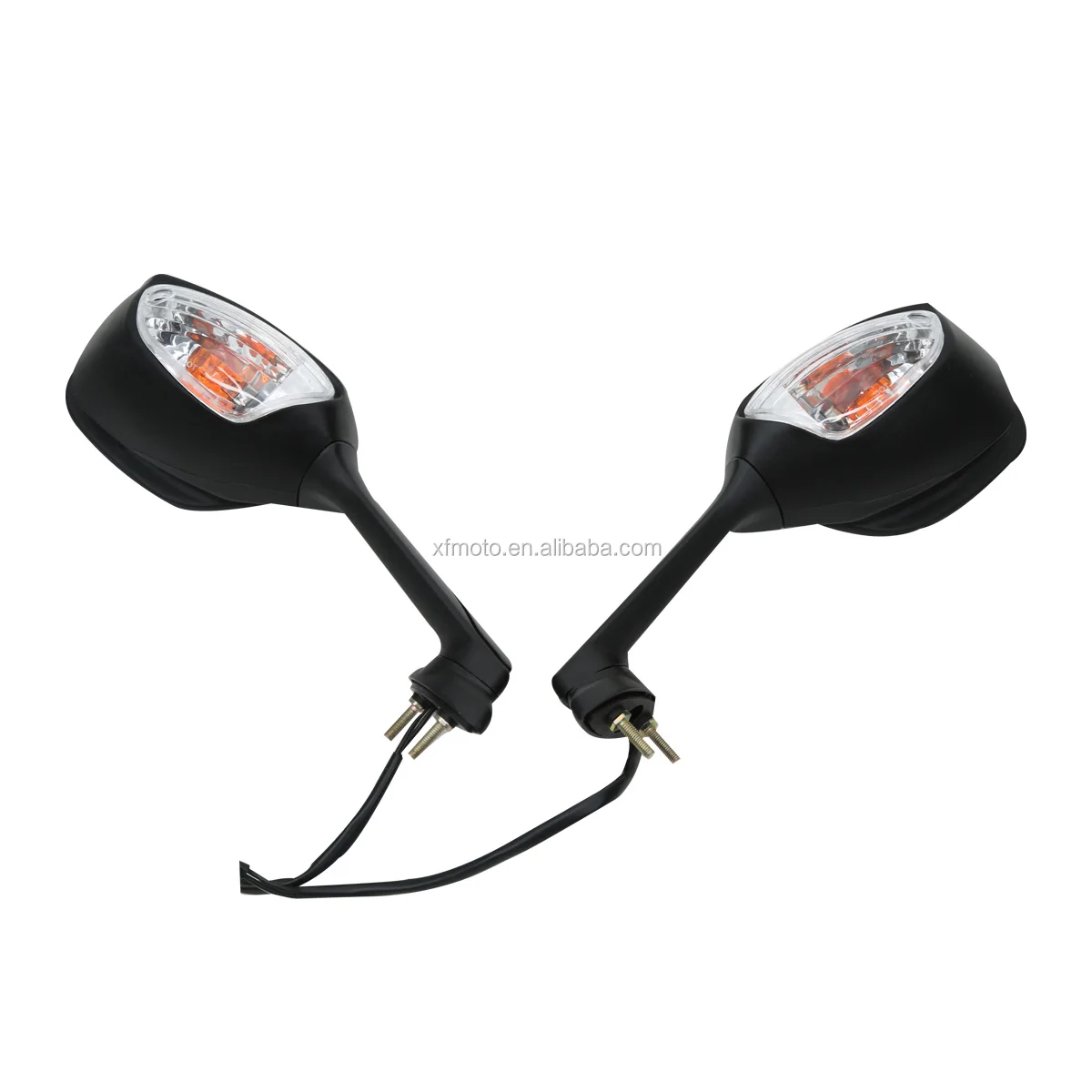 Black Motorcycle Rearview Side Mirrors For Suzuki GS500F GSXR1000 Hayabusa SV650S | Pair