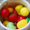 wholesales keychains stress ball , Fruit Soft PU Foam Keychain Key