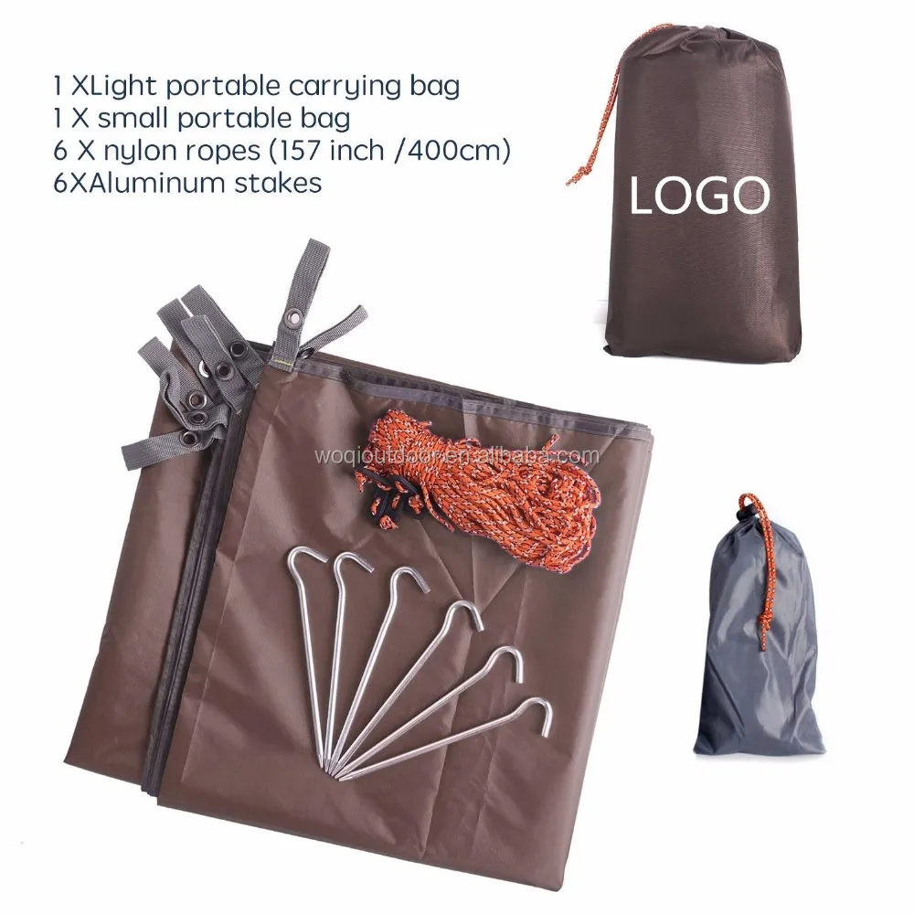 Woqi Compact Waterproof Rain Fly Hammock Camping Tent Shelter Cover