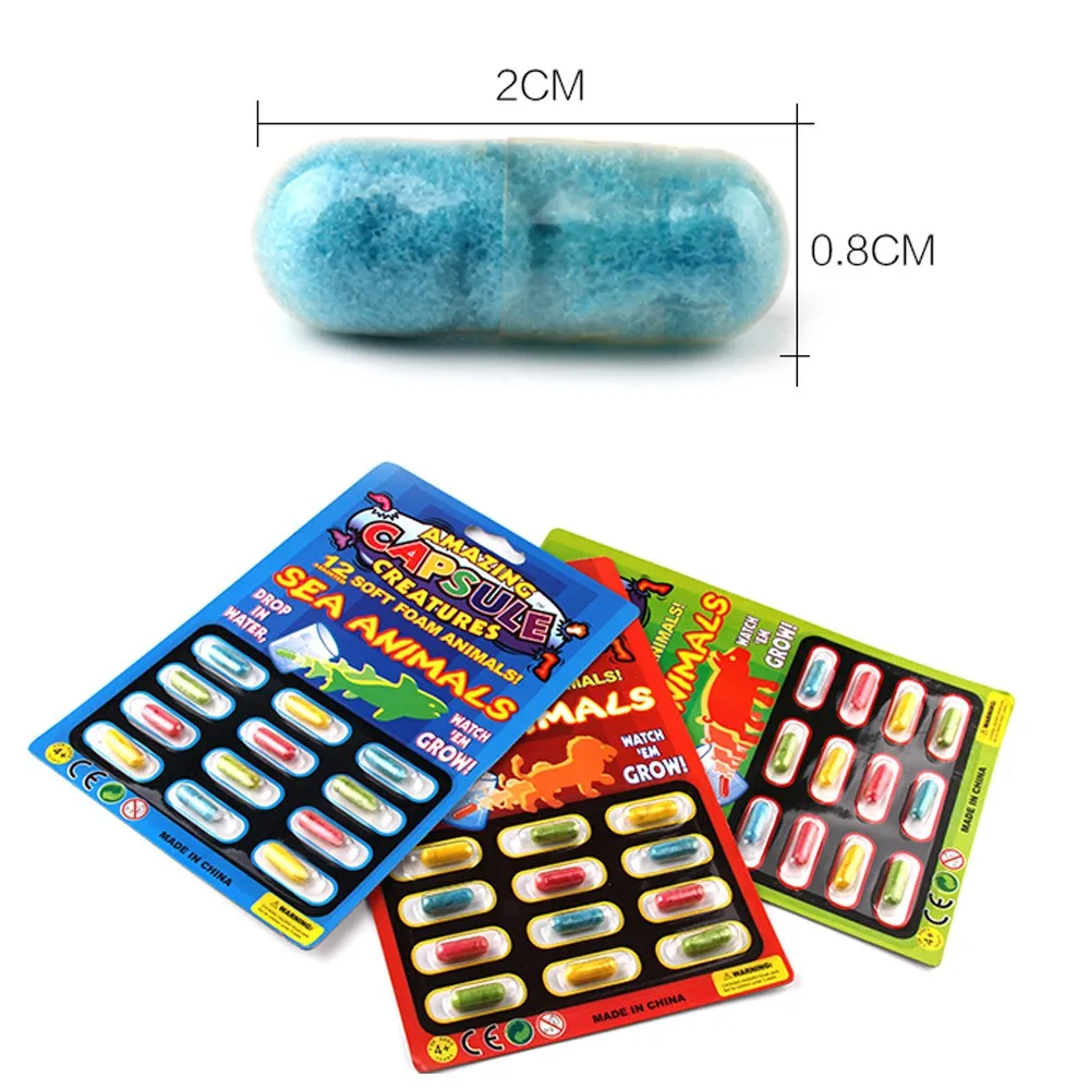 Bx114 Novelty Soft Foam Amazing Magic Grow Capsules (12 Packs Of 12