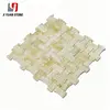 Special Sale Honey Onyx Yellow Mosaic Honed Cell Mosaics Marble For Bathroom Decoration