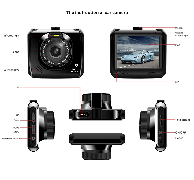 Gt300 Dash Cam Upgrade 2.4 Inch 1080p Gt300 Car Dvr User Manual Car