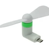 Summer promotional product Custom logo 2 in 1 Portable cooling handy cell phone mini USB fan for iphone Android phone